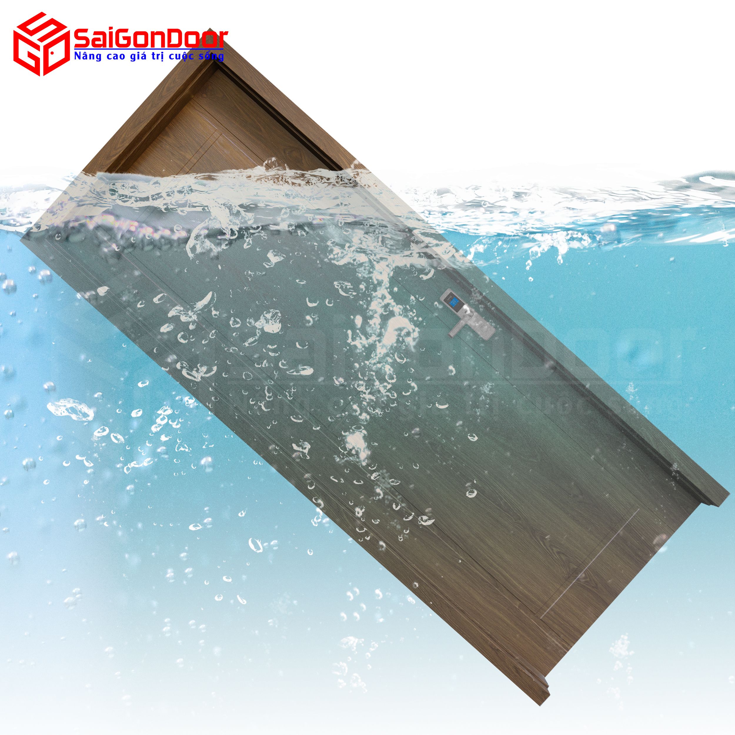 Cửa gỗ nhà tắm Composite SaiGonDoor